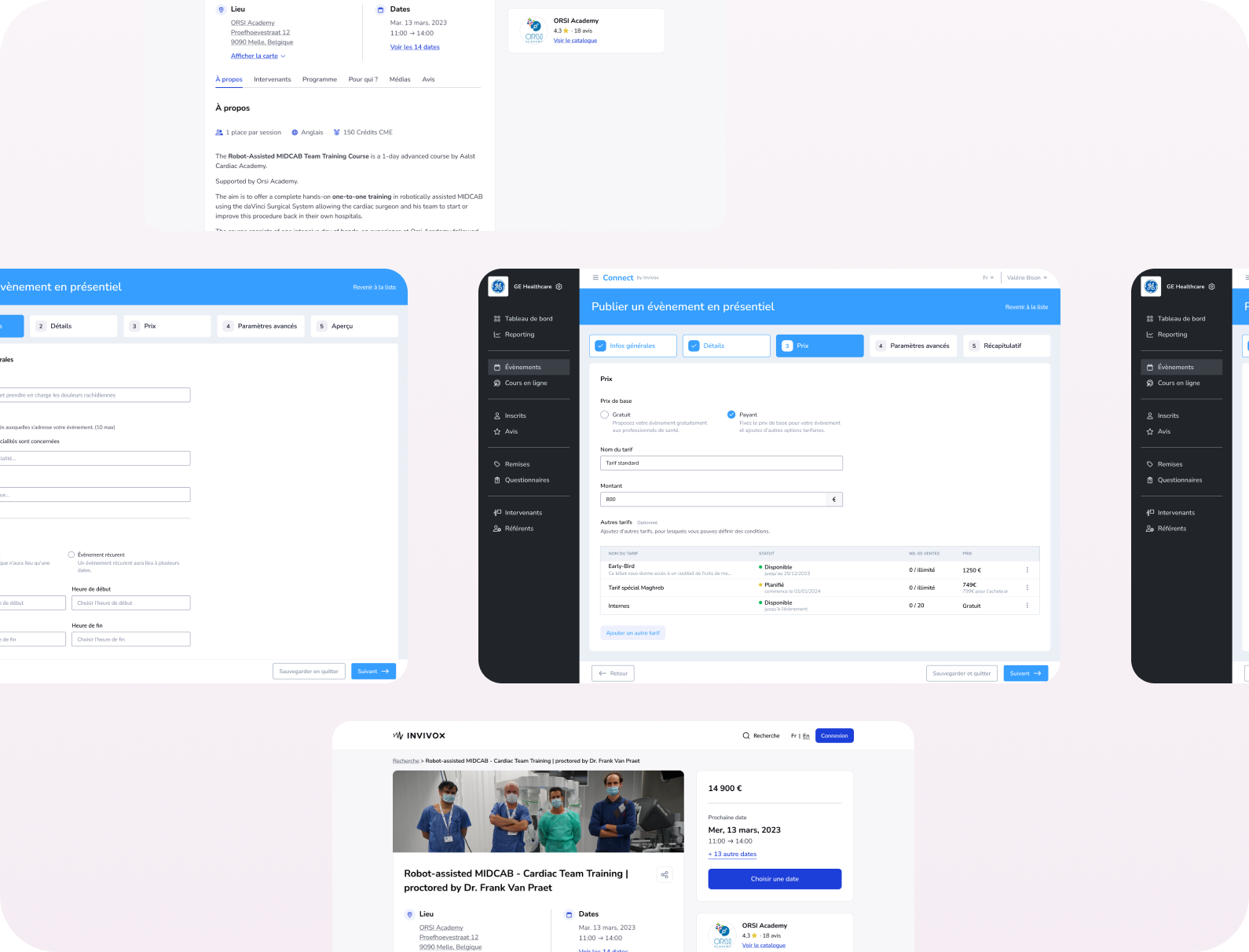 Aperçu de la page de détail d'une formation sur Invivox Connect